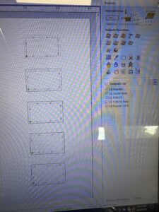 screenshot of setting up the test cuts in Aspire